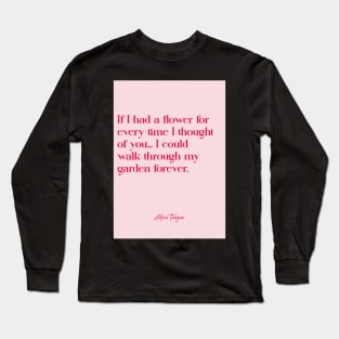 Best love quotes - Alfred Tennyson Long Sleeve T-Shirt